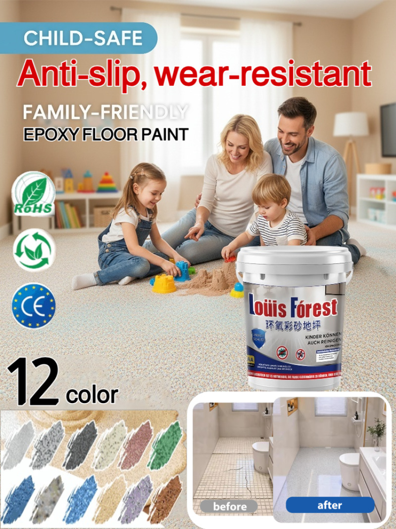 Home Bathroom Wear - Cat Epoxy Terrazzo Self-Leveling, Berbasis Air