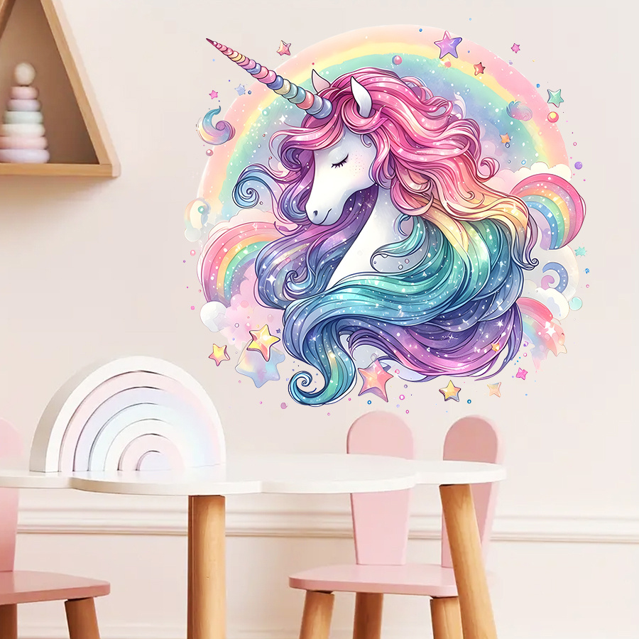 1 Buah Stiker Dinding Unicorn  - Home One Bathroom ulasan dan harga