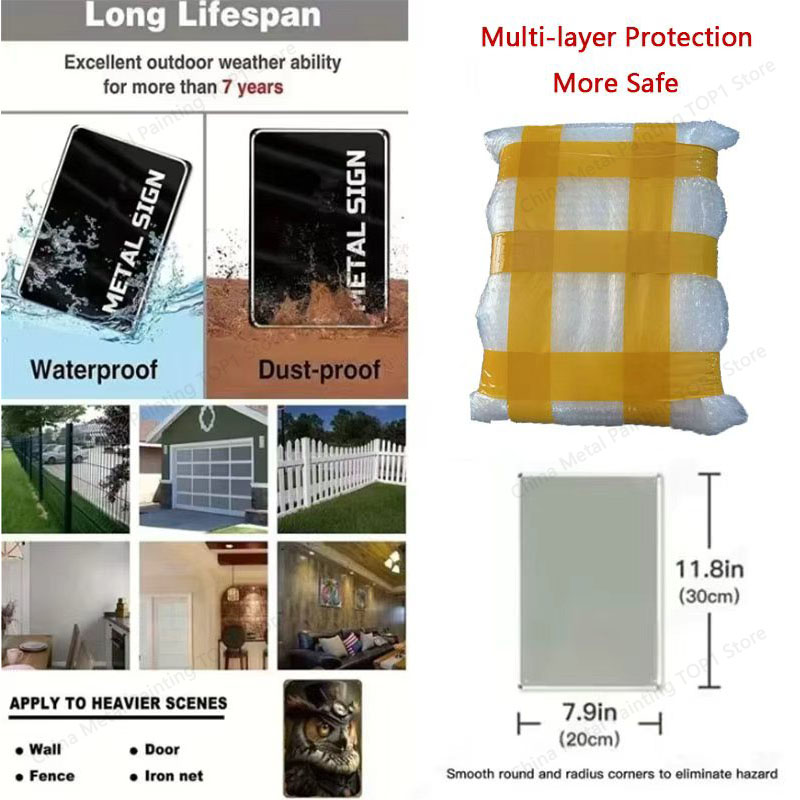 Poster Seni Dinding Logam - De - Home Bathroom Wall Art ulasan dan harga