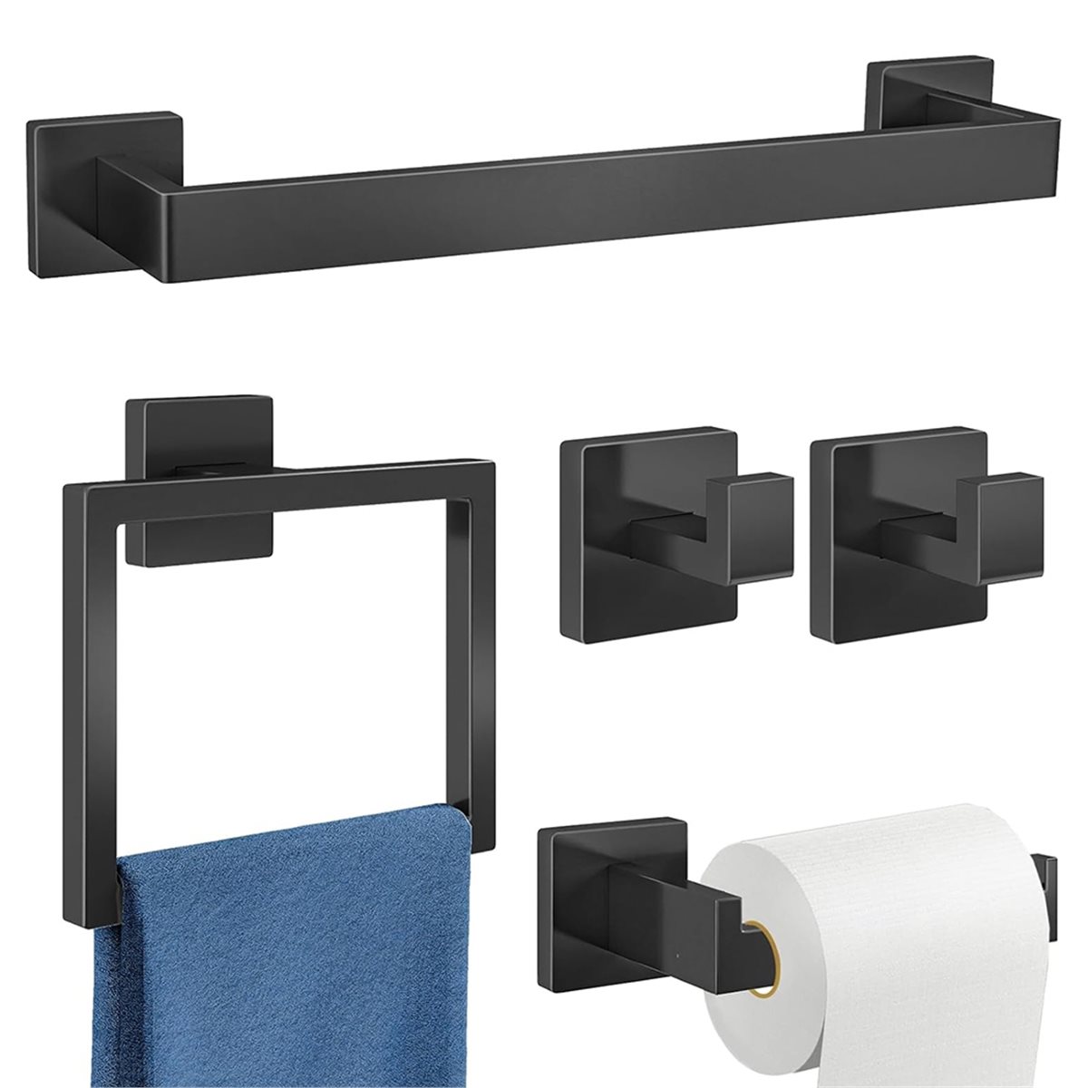 Alat Rumah Tangga 5 Buah Set A - Home Hardware Bathroom Accessories ulasan dan harga