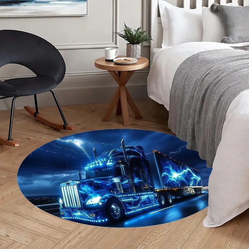 Karpet bulat flanel truk listr - Home Bathroom Scene ulasan dan harga