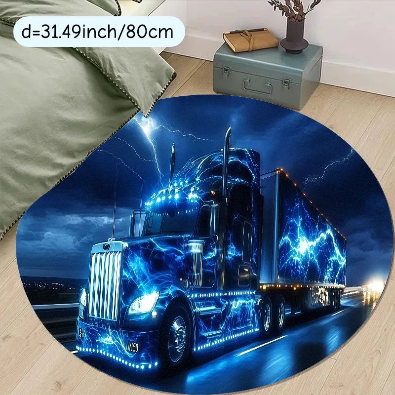 Karpet bulat flanel truk listr - Home Bathroom Scene ulasan dan harga
