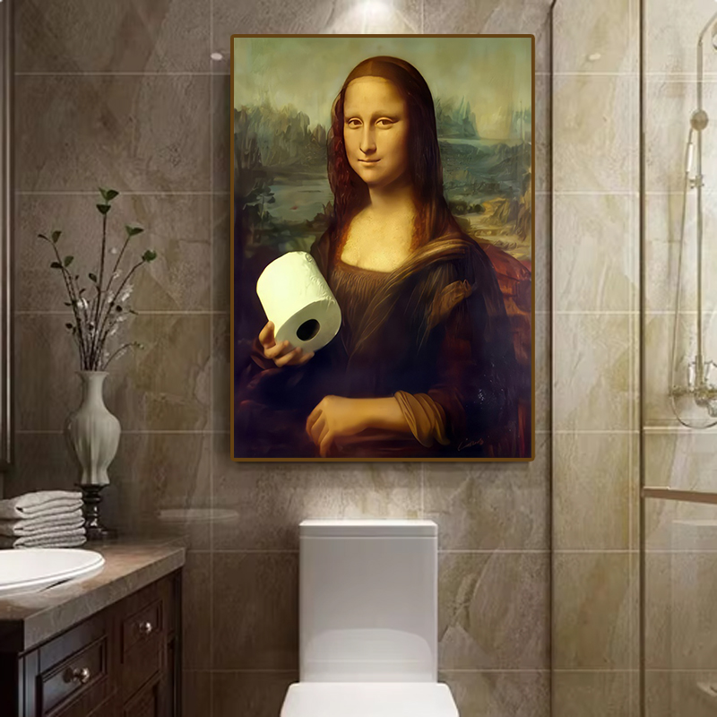 1 Buah Dekorasi Rumah Toilet K - Home Bathroom Wall Art ulasan dan harga