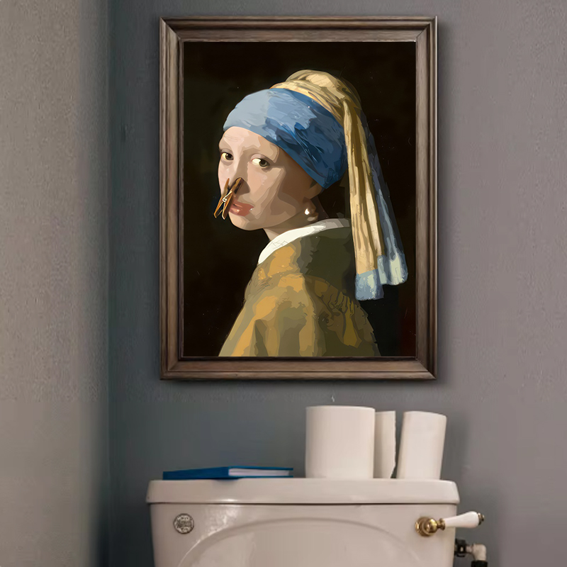 1 Buah Dekorasi Rumah Toilet K - Home Bathroom Wall Art ulasan dan harga