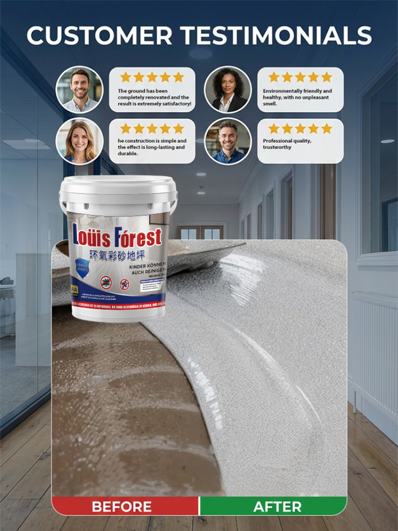 Cat Epoxy Terrazzo Self-Leveli - Home Bathroom Wear ulasan dan harga
