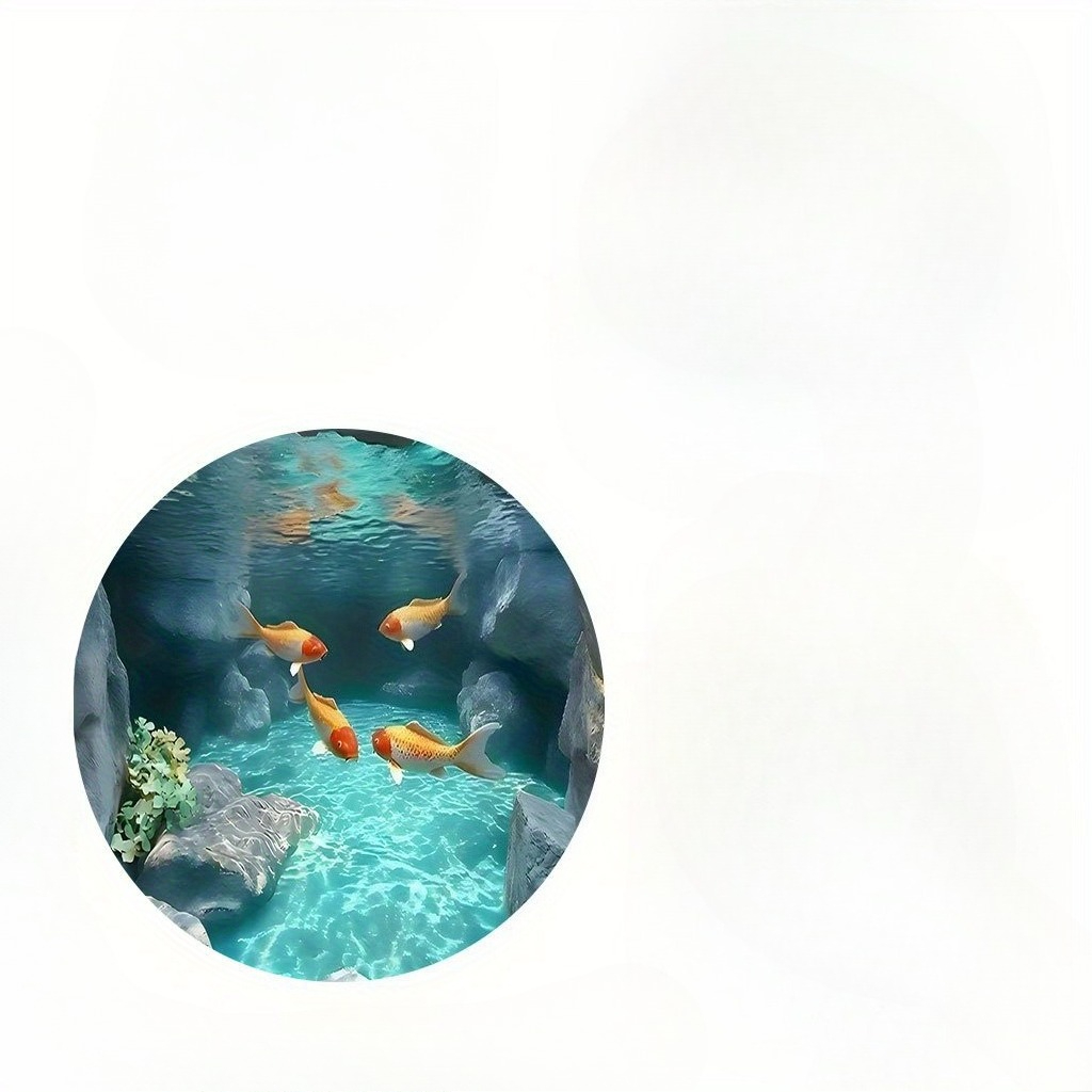 Karpet Bulat Kolam Ikan Koi Bu - Home Bathroom Scene ulasan dan harga