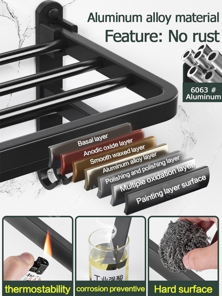 Rak Handuk Kamar Mandi Tanpa B - Home Hardware Bathroom Accessories ulasan dan harga