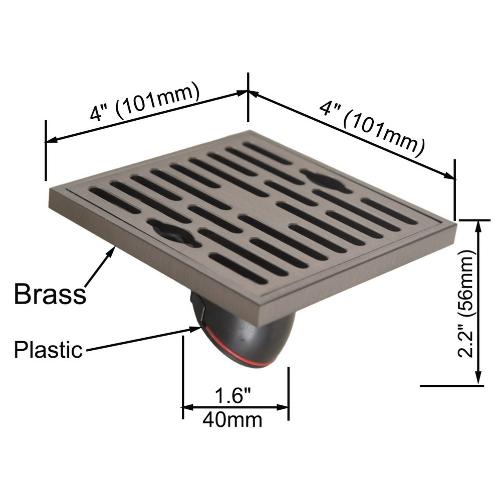 Modern Square Floor Drain Kama - Home Hardware Bathroom Accessories ulasan dan harga